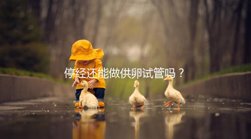 停經還能做供卵試管嗎?達到這4個條件成功率翻一番