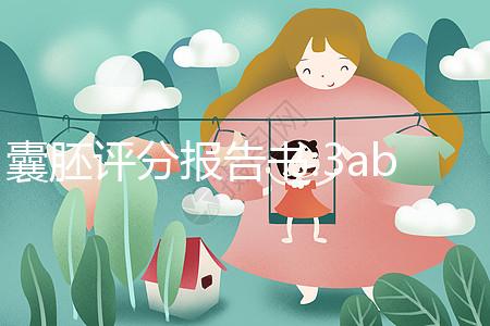 囊胚評分報告書:3ab和4ab發(fā)育時間不同,成功率相仿