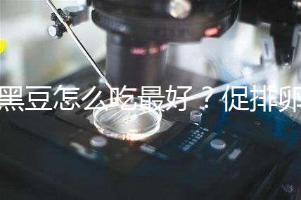 黑豆怎么吃最好？促排卵備孕的姐妹們快看這里