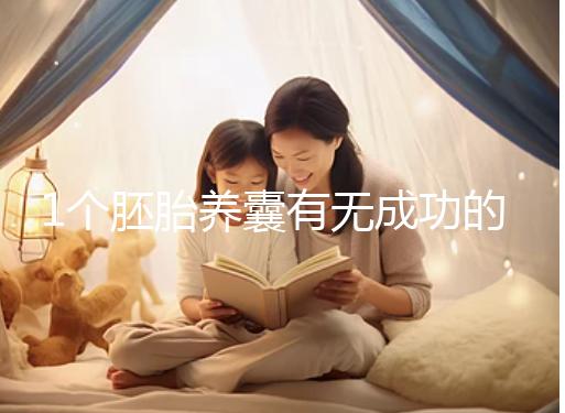 1個胚胎養囊有無成功的幾率進來看，能養成幾個真不好說